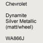 Preview: Chevrolet, Dynamite Silver Metallic (matt/wheel), WA866J.